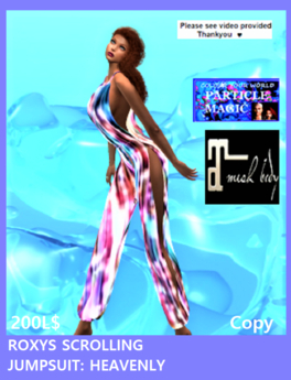 Second Life Marketplace - ROXYS SCROLLING JUMPSUIT: HEAVENLY